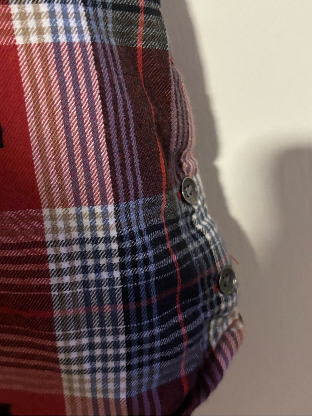 Ariat Red and Black Plaid Button-Down Shirt - Picture 6 of 8